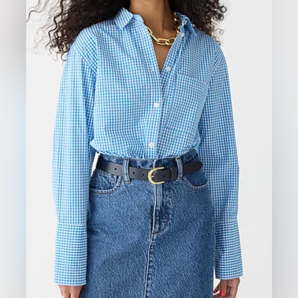 J Crew Garçon gingham button down